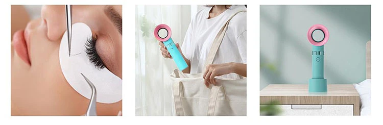 handled mini lash fan